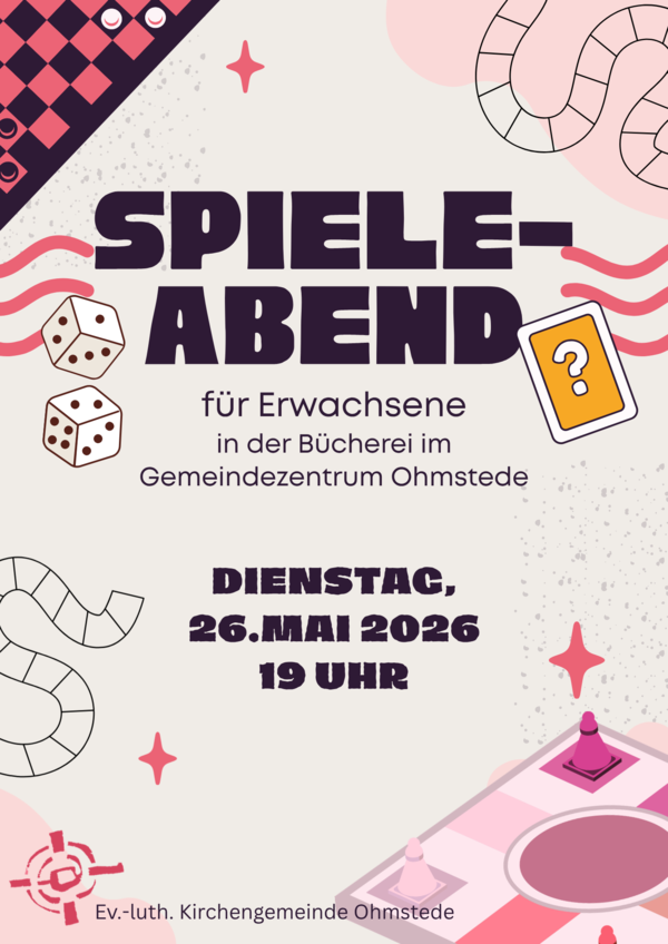Plakat Spieleabend Mai