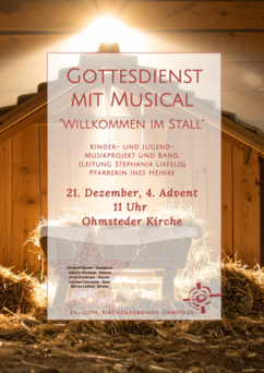 Gottedienst mit Musical "Advent im Stall"