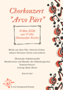 Plakat Chorkonzert
