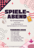 Plakat Spieleabend Termine