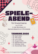 Plakat Spieleabend Termine